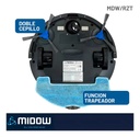 Aspiradora Robot Midow Wifi Smart Trapeador 3 Modos Limpieza Negro