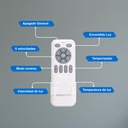 Ventilador De Techo Kanji Retráctil Blanco 4 Aspas 6 Velocid 1.15 M 50 Transparente Plástico