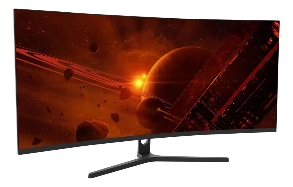 Monitor Gamer Curvo 34 Pulgadas Wqhd 165hz Kanji Serie Z Negro