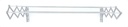 Tendedero Tender Mor De Pared Ropa Plegable Acero 1 Metro Blanco