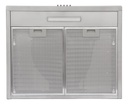 Extractor Purificador De Cocina Led Kanji Con Y Sin Salida Plateado