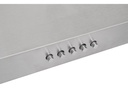 Extractor Purificador De Cocina Led Kanji Con Y Sin Salida Plateado