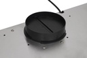 Extractor Purificador De Cocina Led Kanji Con Y Sin Salida Plateado