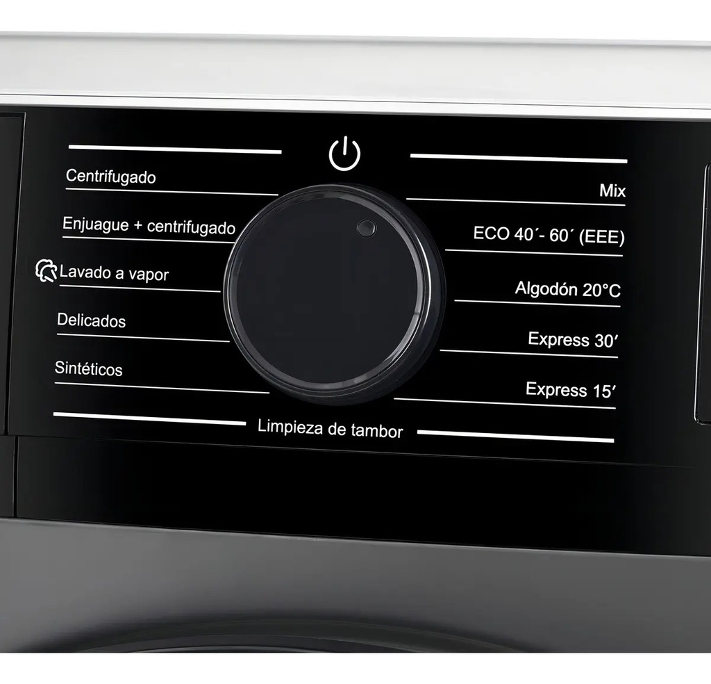 Lavarropa Kanji Home 6kg Inverter Kjh-wmcfsl Gris 1200rpm