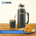 Termo Eléctrico Vitta 1 Litro 2 En 1 Mate Y Bombilla