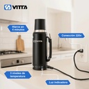 Termo Eléctrico Vitta 1 Litro 2 En 1 Mate Y Bombilla