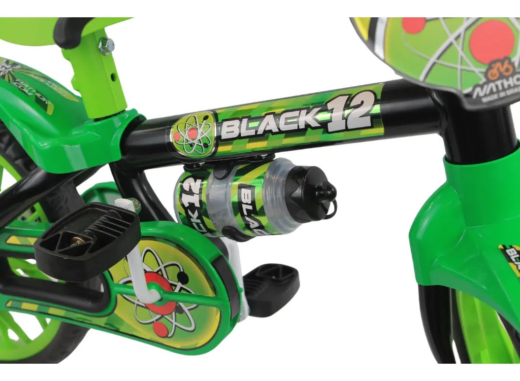 Bicicleta Infantil Reforzada Nathor R12 Rueditas Cantimplora
