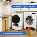 Secarropas Por Calor Vitta 4kg Panel Digital 4 Programas Blanco