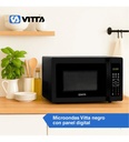 Microondas Vitta Panel Digital 23l Vit-mw2xlx001 1000w Negro