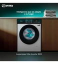 Lavarropas Vitta Inverter 8kg White 1200 Rpm Vit-wmcfwt8k Silver
