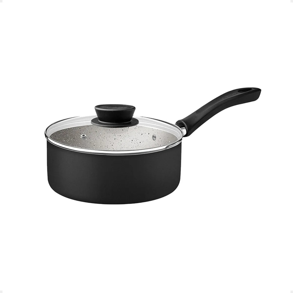 Bateria De Cocina Tramontina Antiadherente Linz 4pzs Negro Negro