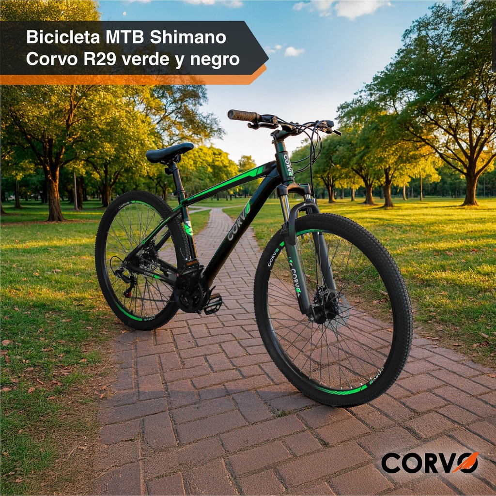 Bicicleta Mtb Shimano Corvo R29 Alum Suspensión Regulable