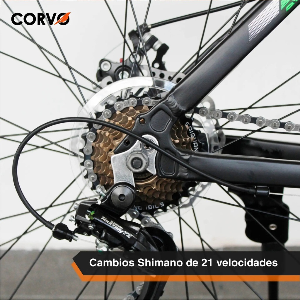Bicicleta Mtb Shimano Corvo R29 Alum Suspensión Regulable
