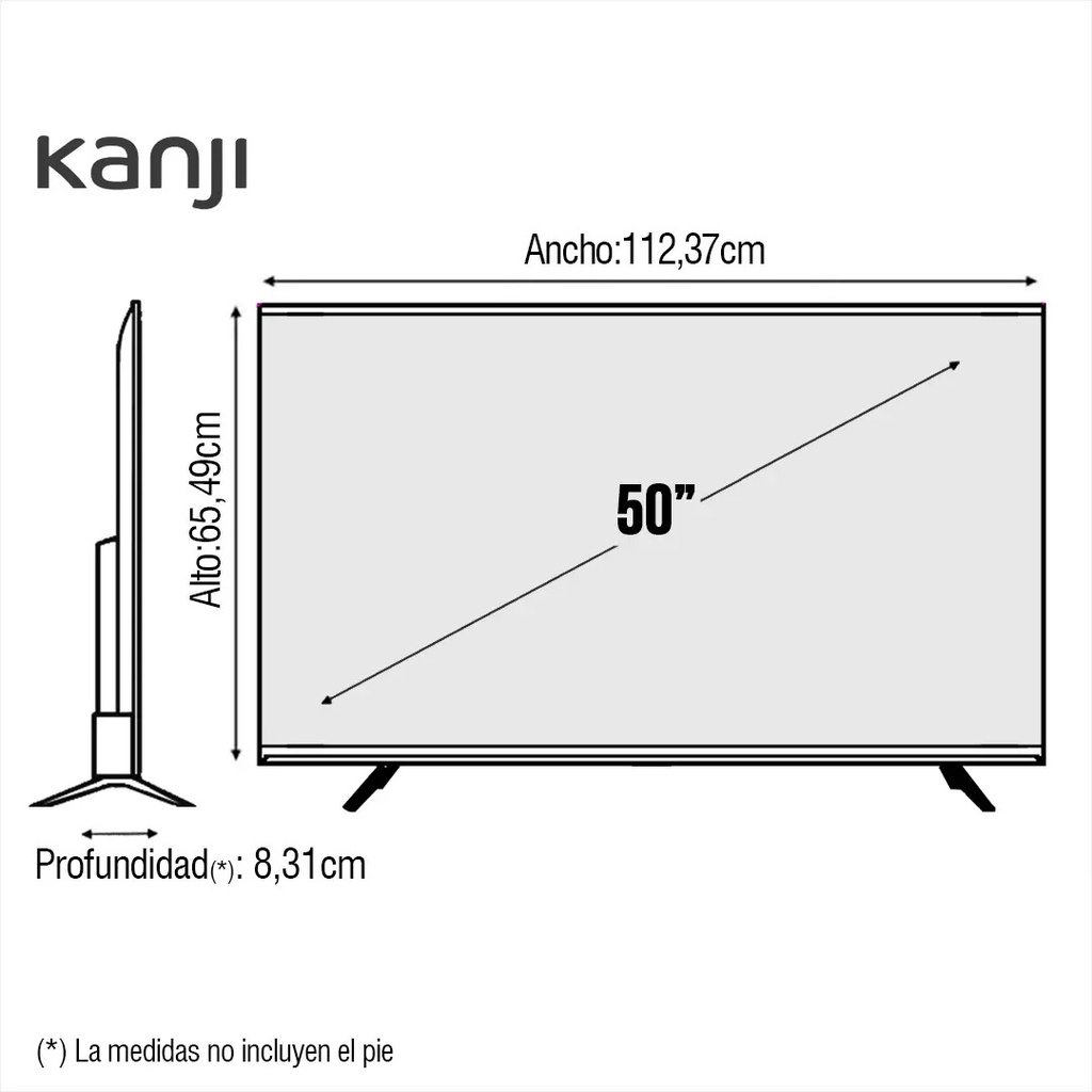 Smart Tv Kanji 50'' Qled Kj-50st005-2 4k Ultra Hd