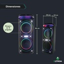 Torre De Sonido Parlante Ultrom Cancun 12000w Bluetooth Negro