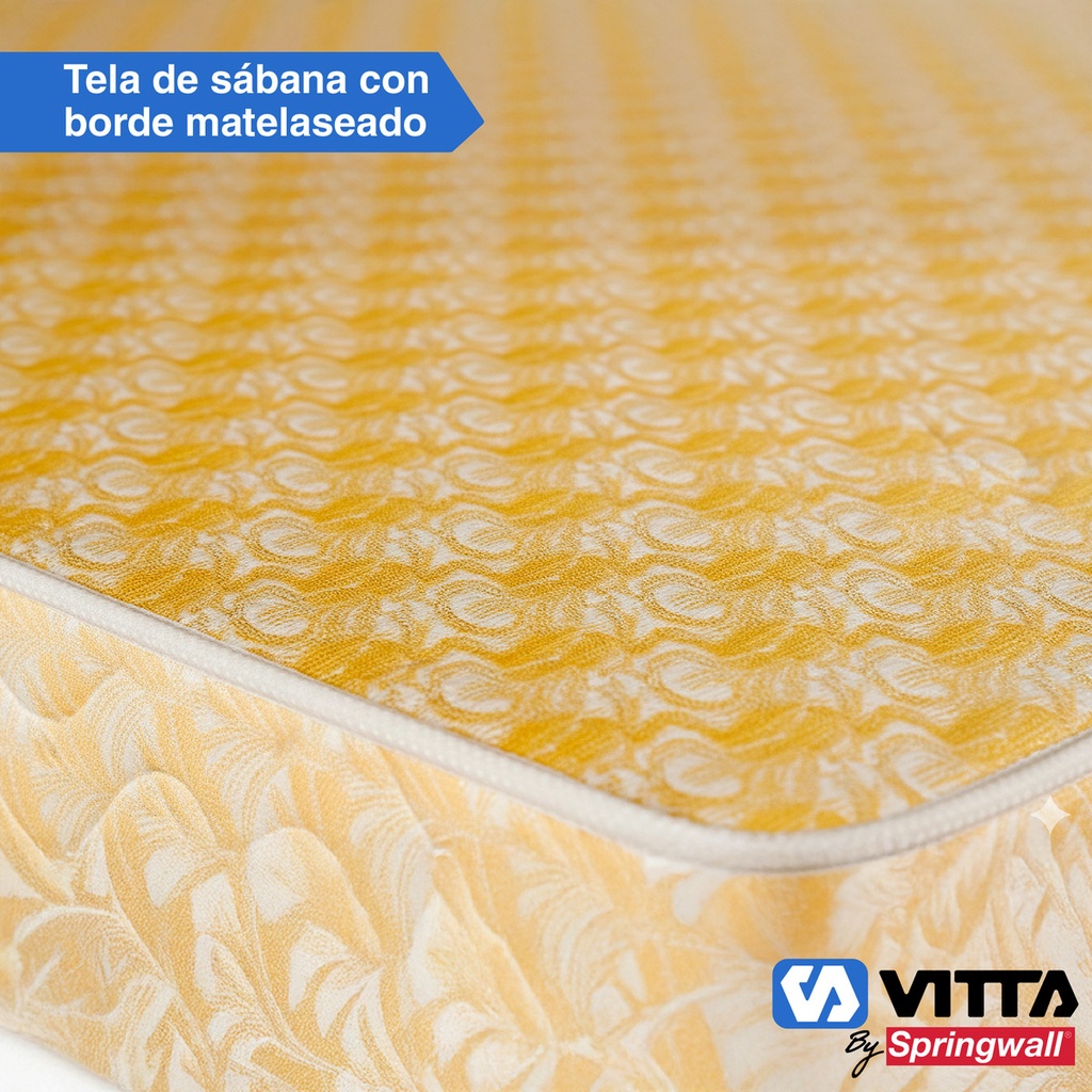 Colchon Espuma Vitta Brisa 14 1 Plaza 80x190 Amarillo