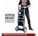 Carrito Mor De Playa Aluminio Para Conservadora Y Reposera Negro