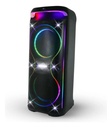Torre De Sonido Parlante Ultrom Tulum 15000w Luces Led 2x12 Negro