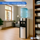 Dispenser De Agua Vitta Frío/calor Con Conservadora Dafcb001 Gris