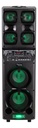 Parlante Portatil Torre Con Microfono Temuki Usb Led 7200w N Negro