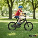 Bicicleta Infantil Corvo Rodado 16 Rueditas Acero Negro 16  