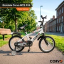 Bicicleta Infantil Corvo Rodado 16 Rueditas Acero Blanco 16  