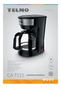 Cafetera Automática Yelmo Ca-7115 900w 1.8 Litros Anti Goteo Negro