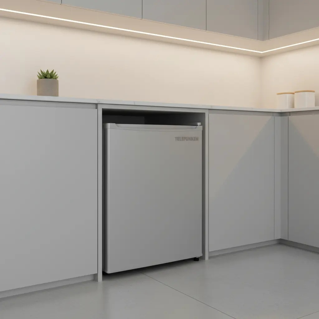 Heladera Bajo Mesada Minibar Telefunken Tfk-hf50 Silver 50l Gris