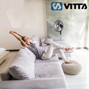 Ventilador 3 En 1 10 Pulgadas Vitta 65w 3 Palas Metalicas   25 Cm 50hz Negro Metal 3