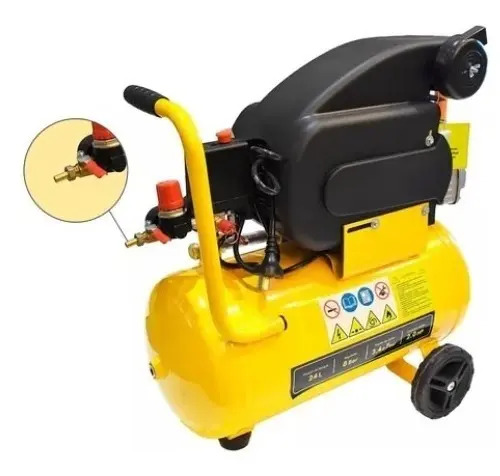 Compresor Aire Portátil Konan 24l 2hp Monofásico 210 L/min M Monofásica