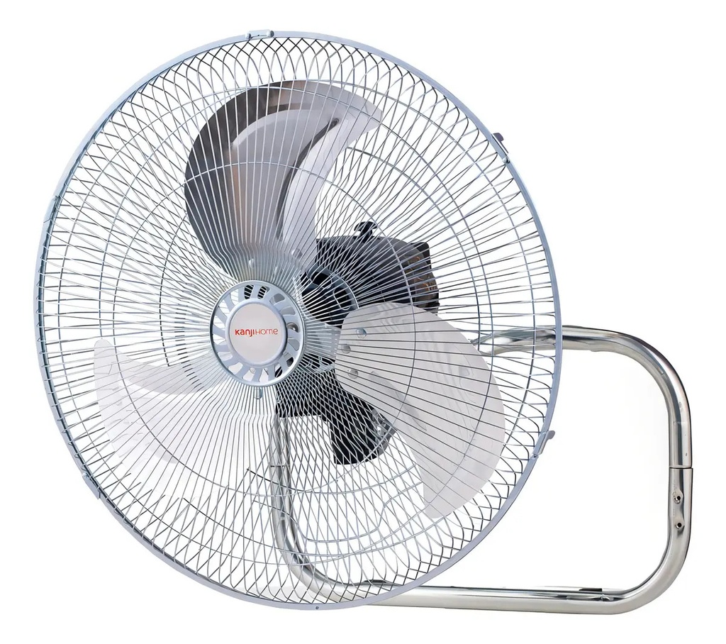 Ventilador Kanji Kjh-1811 18  De Diámetro 1.7m 3 En 1 Con 3 Palas De Metal 90w 45.72 Cm Negro Gris
