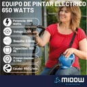 Equipo Pistola Para Pintar Latex Pintura Soplete Midow 650w