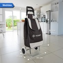 Changuito De Compras Reforzado 35 L Plegable Mercado Y Hogar Negro