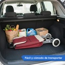 Changuito De Compras Reforzado 35 L Plegable Mercado Y Hogar Bordó