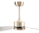 Ventilador De Techo Kanjihome Silver 3 Aspas Fijas Silver Plástico 3