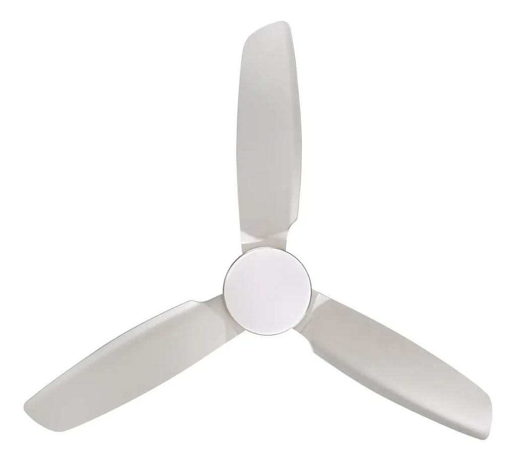 Ventilador De Techo Kanjihome Silver 3 Aspas Fijas Silver Plástico 3