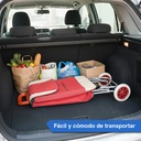 Changuito De Compras Reforzado 35 L Plegable Mercado Y Hogar Rojo