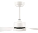 Ventilador De Techo Kanjihome Blanco 3 Aspas Fijas Kjh-cfwb001wt 1.32 M Plástico