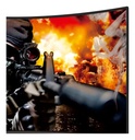 Monitor Gamer Curvo De 27 Pulgadas Fhd 180hz C/luz Kanji Serie Z Kj-mngmx27c Negro
