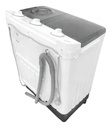 Lavasecarropas Semiautomático Kanji Twin Lava & Seca 5kg Con Bomba De Extracción Xpb55-655sp Blanco