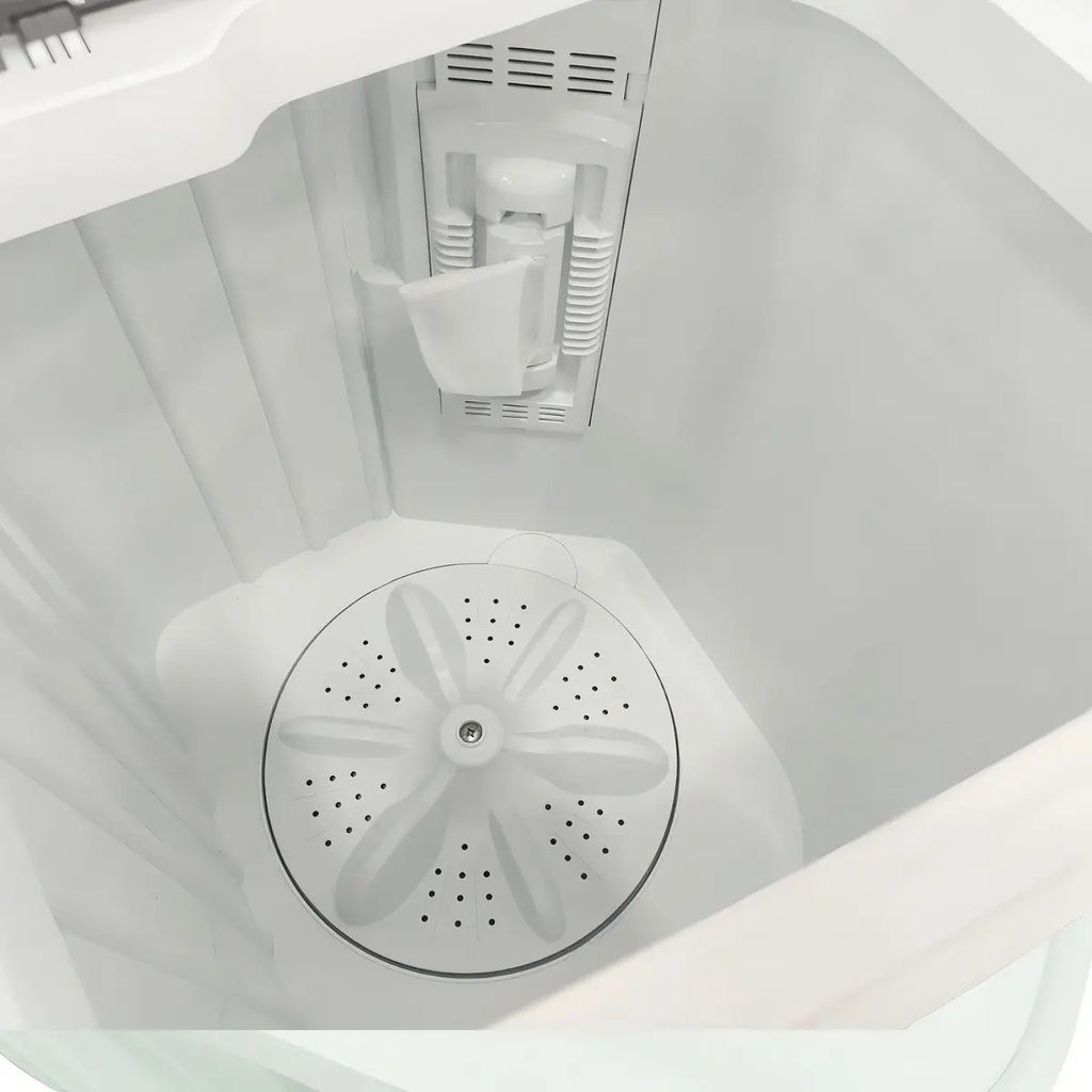 Lavasecarropas Semiautomático Kanji Twin Lava & Seca 5kg Con Bomba De Extracción Xpb55-655sp Blanco