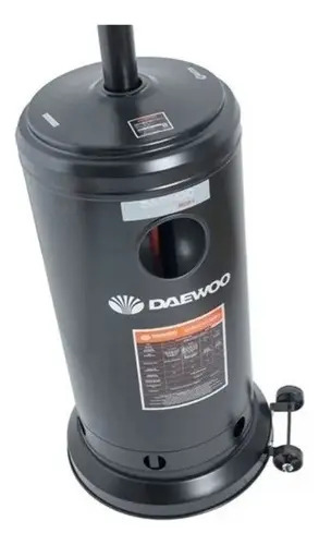 Calefactor Estufa Patio Daewoo Daczgb-a 14kw Reflector Csi Color Negro