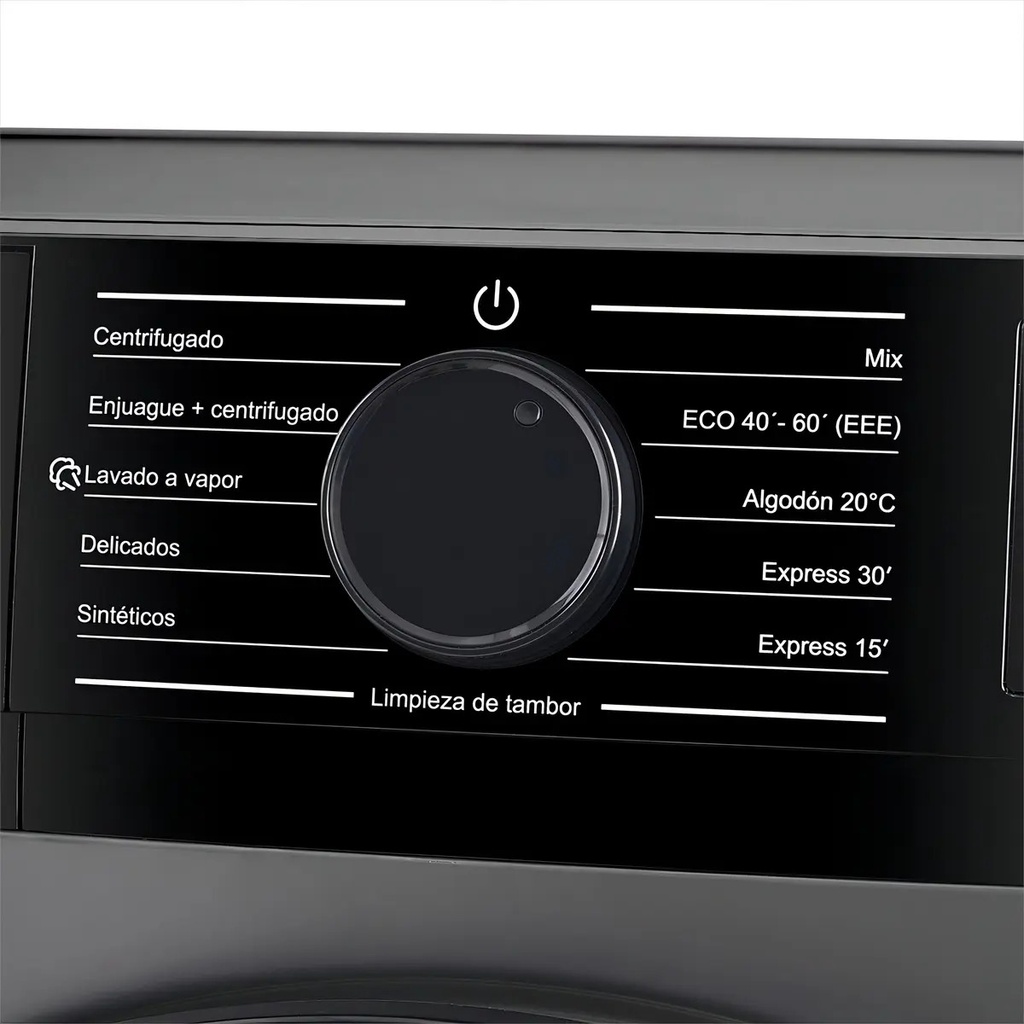 Lavarropas Inverter Automático Microsonic 6kg Frontal Gris Color Gris Grafito