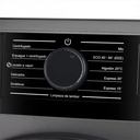 Lavarropas Automático Microsonic 8kg Inverter Frontal Gris Blanco