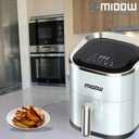 Freidora De Aire Sin Aceite Midow 3.5 Lts 1200w Display Led Negro