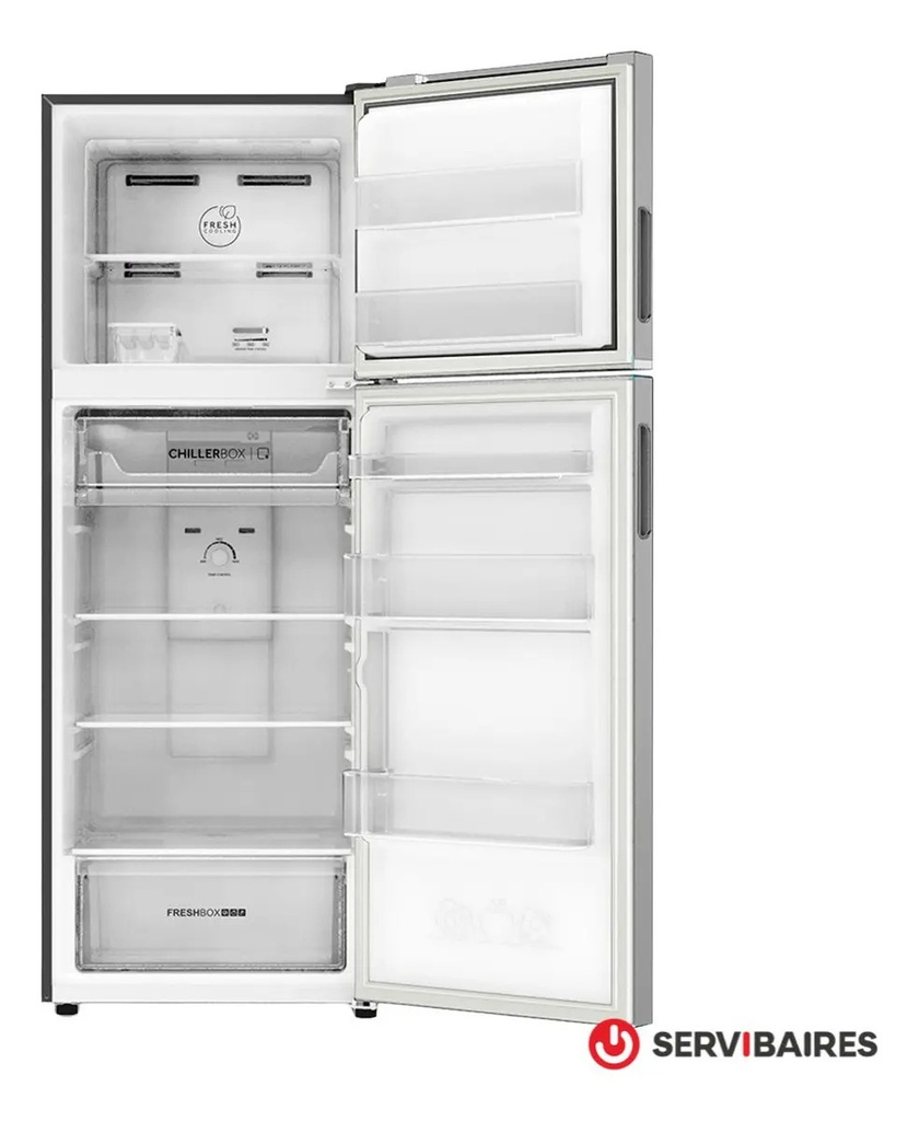 Heladera No Frost Inverter 342 L Inox Drean Rzn320pcarx0 Gris