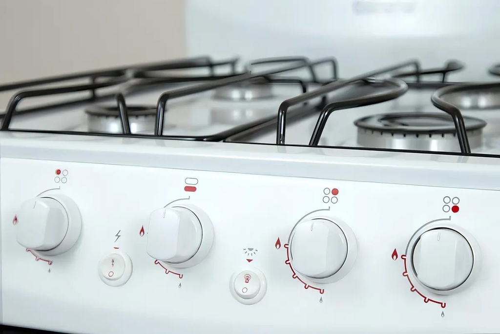 Cocina Escorial Palace Cristal Gas Envasado 51cm Blanco