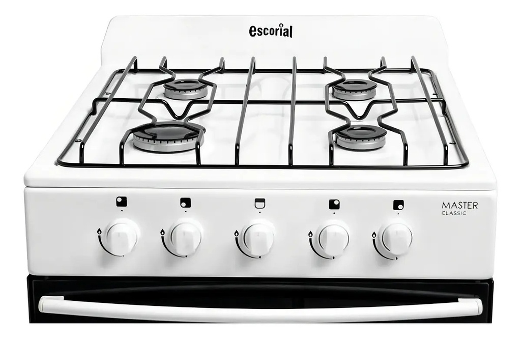 Cocina A Gas Escorial Master Classic S2 56cm Blanca Blanco