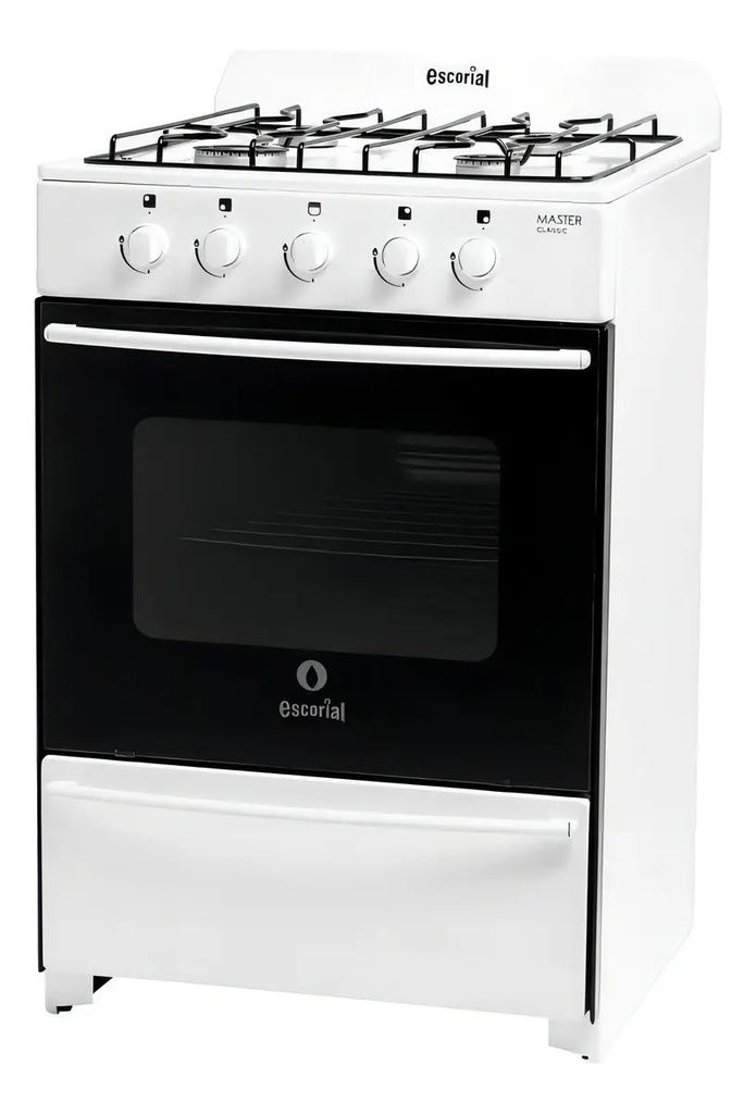 Cocina A Gas Escorial Master Classic S2 56cm Blanca Blanco