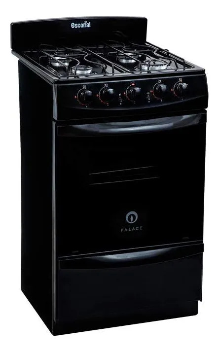 Cocina Escorial Palace Cristal Gas Envasado 51cm Negro